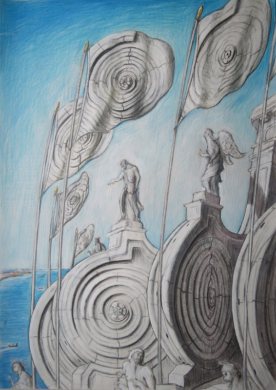 The spiral flags of Peggy Guggenheim
