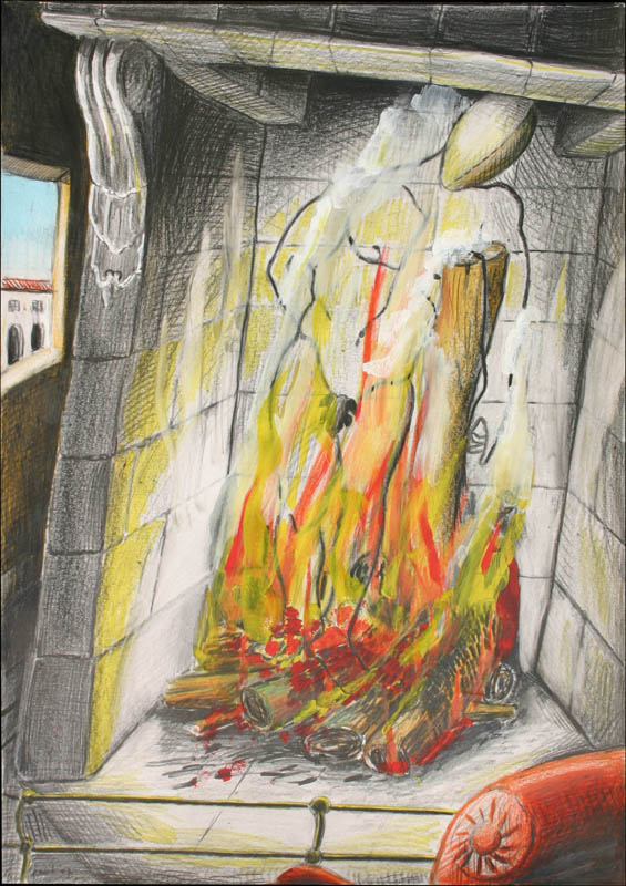 The fireplace of Chirico